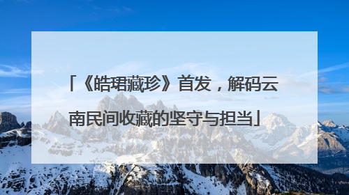 《皓珺藏珍》首发，解码云南民间收藏的坚守与担当