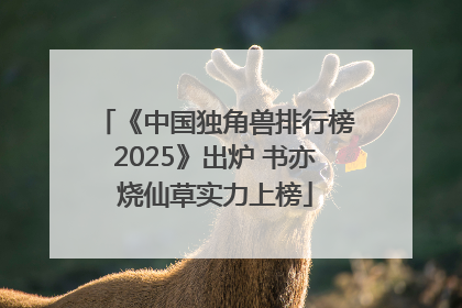 《中国独角兽排行榜2025》出炉 书亦烧仙草实力上榜