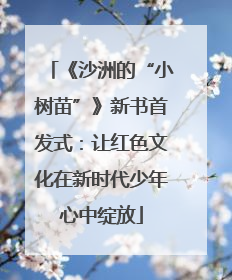 《沙洲的“小树苗”》新书首发式：让红色文化在新时代少年心中绽放
