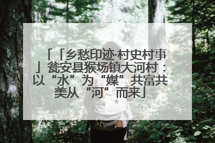 「乡愁印迹·村史村事」瓮安县猴场镇大河村：以“水”为“媒”共富共美从“河”而来