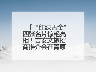 “红绿古金”四张名片惊艳亮相！吉安文旅招商推介会在青原区举行(图)
