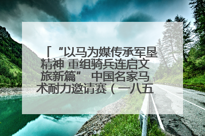 “以马为媒传承军垦精神 重组骑兵连启文旅新篇” 中国名家马术耐力邀请赛（一八五团站）暨重启骑兵连活动正式启动