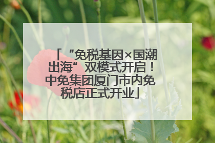 “免税基因×国潮出海”双模式开启！中免集团厦门市内免税店正式开业