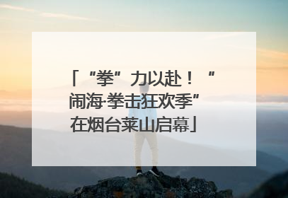 “拳”力以赴！“闹海·拳击狂欢季”在烟台莱山启幕