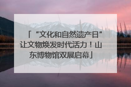 “文化和自然遗产日”让文物焕发时代活力！山东博物馆双展启幕