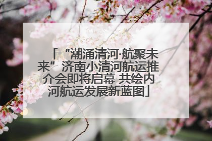“潮涌清河·航聚未来”济南小清河航运推介会即将启幕 共绘内河航运发展新蓝图