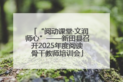 “阅动课堂·文润师心”——新田县召开2025年度阅读骨干教师培训会