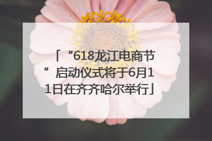 “618龙江电商节”启动仪式将于6月11日在齐齐哈尔举行