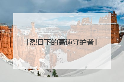 烈日下的高速守护者