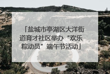 盐城市亭湖区大洋街道育才社区举办“欢乐粽动员”端午节活动