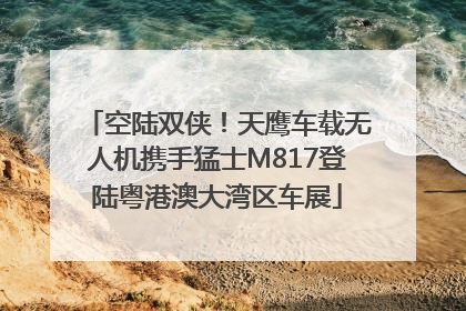 空陆双侠！天鹰车载无人机携手猛士M817登陆粤港澳大湾区车展