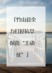竹山县全力打好抗旱保苗“主动仗”