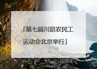 第七届川籍农民工运动会北京举行
