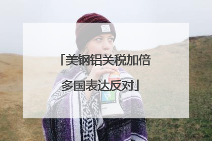 美钢铝关税加倍 多国表达反对