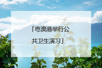 粤澳港举行公共卫生演习