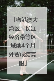粤港澳大湾区、长江经济带等区域前4个月外贸成绩亮眼