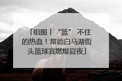 组图丨“篮” 不住的热血！常德白马湖街头篮球赛燃爆夏夜