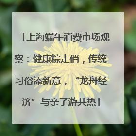 上海端午消费市场观察：健康粽走俏，传统习俗添新意，“龙舟经济”与亲子游共热