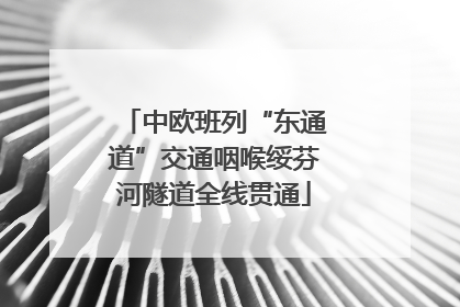 中欧班列“东通道”交通咽喉绥芬河隧道全线贯通