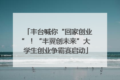 丰台喊你“回家创业”！“丰翼创未来”大学生创业争霸赛启动