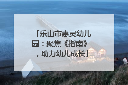 乐山市惠灵幼儿园：聚焦《指南》，助力幼儿成长