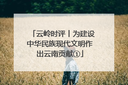 云岭时评丨为建设中华民族现代文明作出云南贡献①