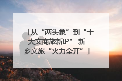 从“两头象”到“十大文商旅新IP” 新乡文旅“火力全开”