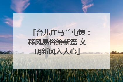 台儿庄马兰屯镇：移风易俗绘新篇 文明新风入人心