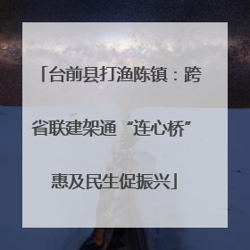 台前县打渔陈镇：跨省联建架通“连心桥” 惠及民生促振兴