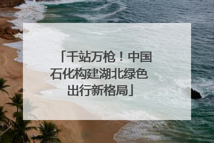 千站万枪！中国石化构建湖北绿色出行新格局