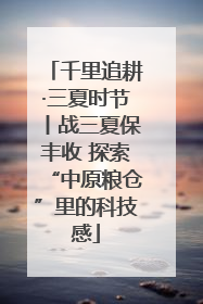 千里追耕·三夏时节丨战三夏保丰收 探索“中原粮仓”里的科技感