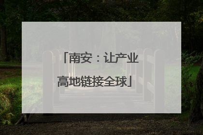 南安：让产业高地链接全球