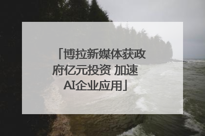 博拉新媒体获政府亿元投资 加速AI企业应用