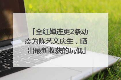 全红婵连更2条动态为陈艺文庆生，晒出最新收获的玩偶