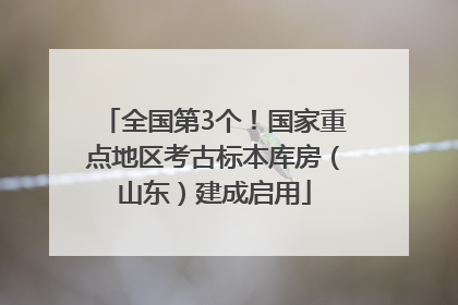 全国第3个！国家重点地区考古标本库房（山东）建成启用
