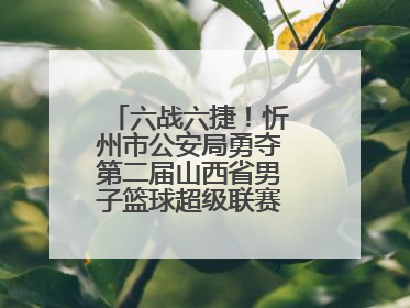 六战六捷！忻州市公安局勇夺第二届山西省男子篮球超级联赛忻州赛区市直职工组比赛冠军