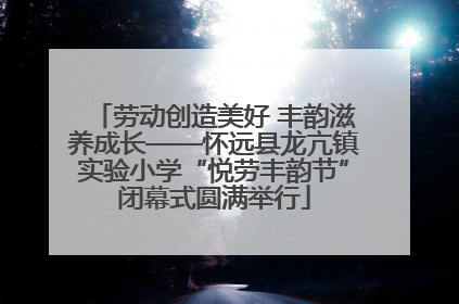 劳动创造美好 丰韵滋养成长——怀远县龙亢镇实验小学“悦劳丰韵节”闭幕式圆满举行