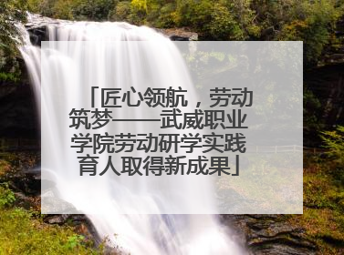 匠心领航，劳动筑梦——武威职业学院劳动研学实践育人取得新成果