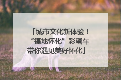 城市文化新体验！“福地怀化”彩蛋车带你遇见美好怀化