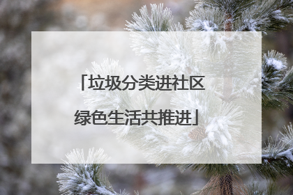垃圾分类进社区 绿色生活共推进