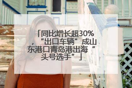 同比增长超30%，“出口车辆”成山东港口青岛港出海“头号选手”