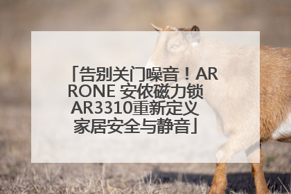 告别关门噪音！ARRONE 安侬磁力锁AR3310重新定义家居安全与静音
