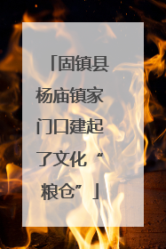 固镇县杨庙镇家门口建起了文化“粮仓”