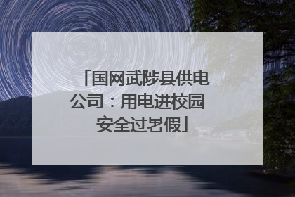 国网武陟县供电公司：用电进校园  安全过暑假