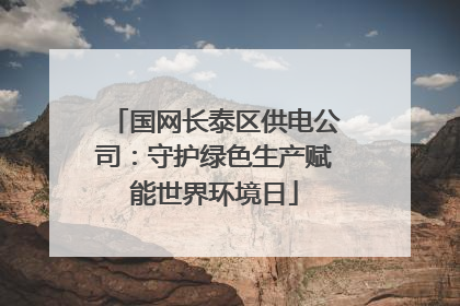 国网长泰区供电公司：守护绿色生产赋能世界环境日