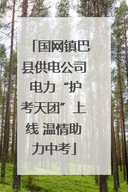 国网镇巴县供电公司 电力“护考天团”上线 温情助力中考