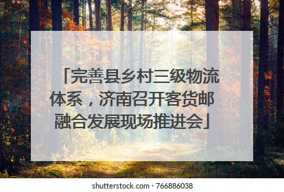 完善县乡村三级物流体系，济南召开客货邮融合发展现场推进会