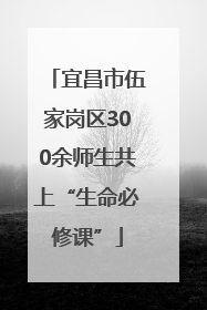 宜昌市伍家岗区300余师生共上“生命必修课”