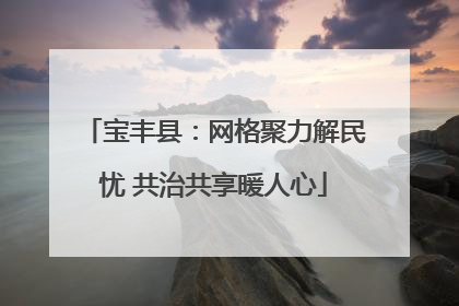 宝丰县：网格聚力解民忧 共治共享暖人心