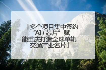 多个项目集中签约 “AI+芯片”赋能重庆打造全球单轨交通产业名片